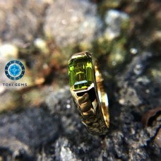 NHẪN NAM VÀNG 10K ĐÁ CHỦ PERIDOT