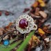 NHẪN VÀNG 18K GOLD ĐÁ CHỦ RUBY