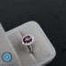 NHẪN NỮ VÀNG 14K ĐÁ CHỦ SPINEL