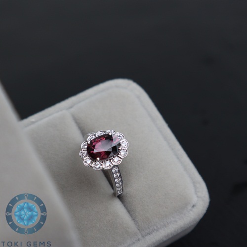 Nhẫn Vàng Nữ 14k Đá Chủ Spinel